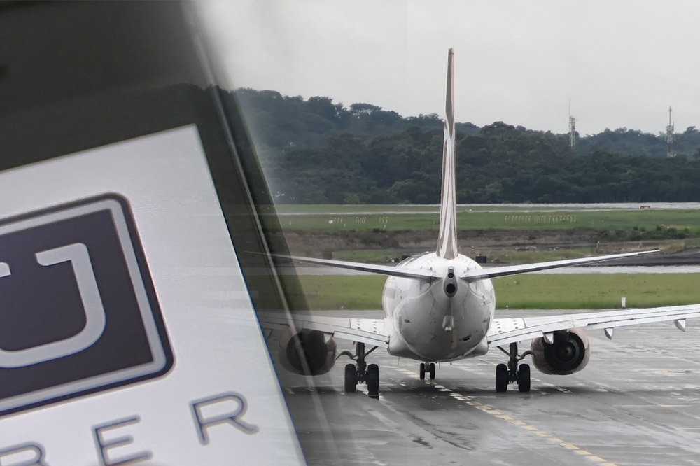 Como entrar na fila do aeroporto Uber