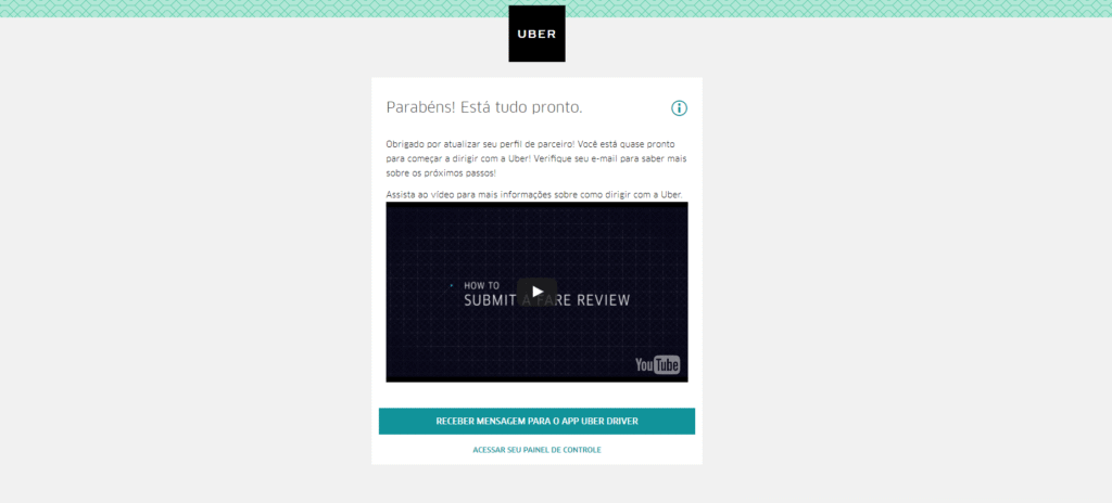 como se cadastrar no Uber Passo 11