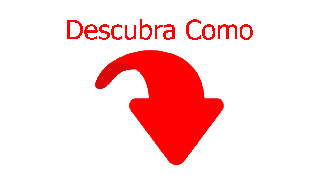 descubra como seta vermelha cópia